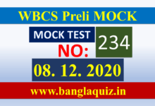 WBCS Prelim Mock Test