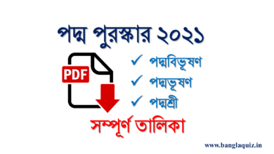 পদ্ম পুরস্কার ২০২১