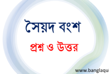 সৈয়দ বংশ - প্রশ্ন ও উত্তর