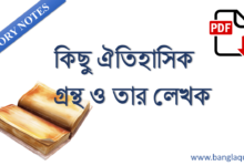 কিছু ঐতিহাসিক গ্রন্থ ও তার লেখক