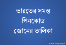 ভারতের সমস্ত পিনকোড জোনের তালিকা