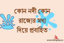 কোন নদী কোন রাজ্যের মধ্য দিয়ে প্রবাহিত