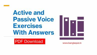 Active and Passive Voice Exercises With Answers