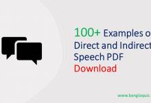 Examples of Direct and Indirect Speech