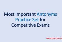 Most Important Antonyms Practice Set