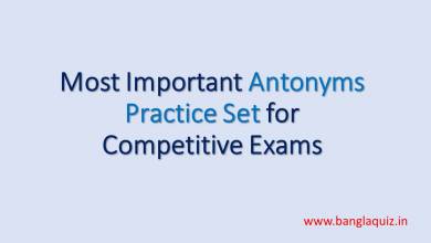 Most Important Antonyms Practice Set