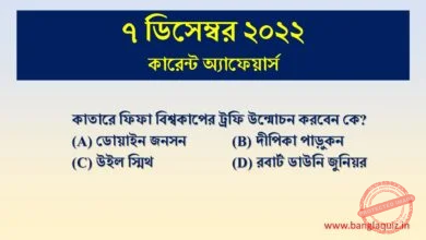 7th December Current Affairs Quiz 2022