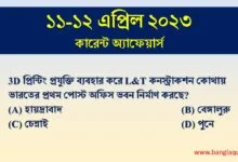 11-12th April Current Affairs
