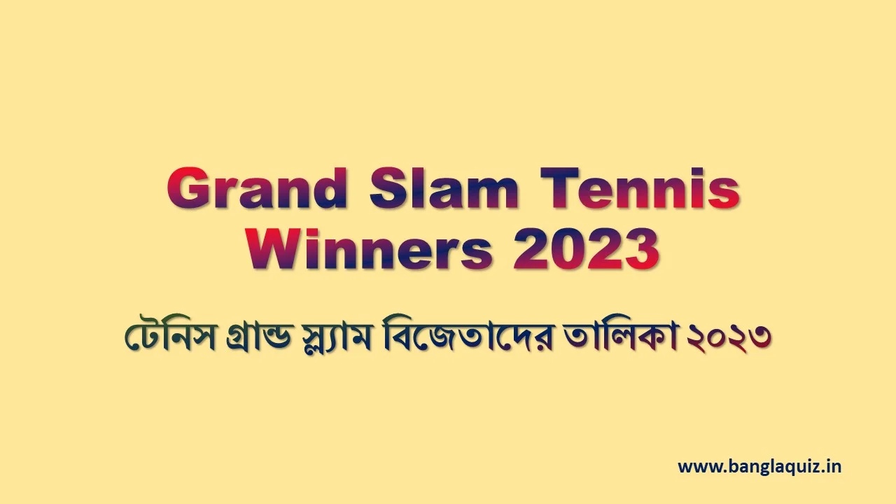 Grand Slam Tennis Winners 2023
