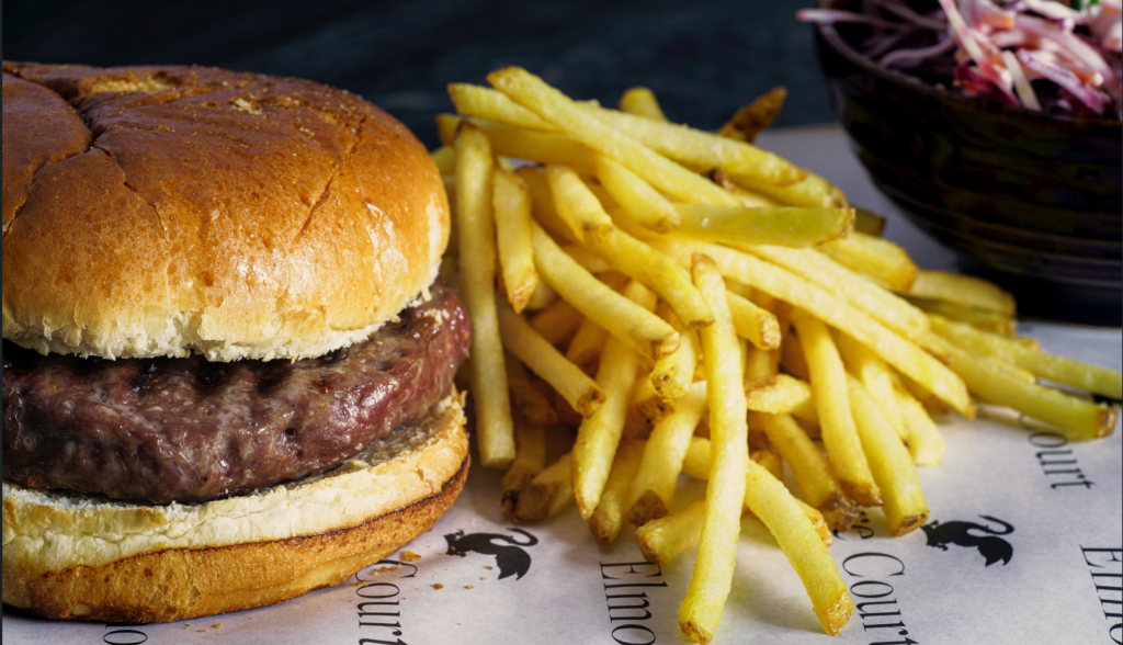 Burger with French Fries 